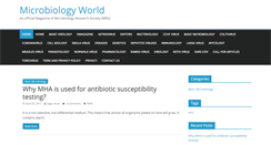 Desktop Screenshot of microbiologyworld.com